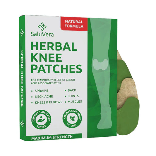 Warming Herbal Plaster Patches | Knee Patches | Heat Patches for Women and Men (24 Count)